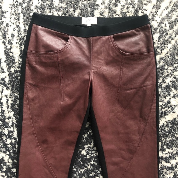 Anthropologie June Leather Ponte Pants Sz 2 NWOT - Picture 2 of 6